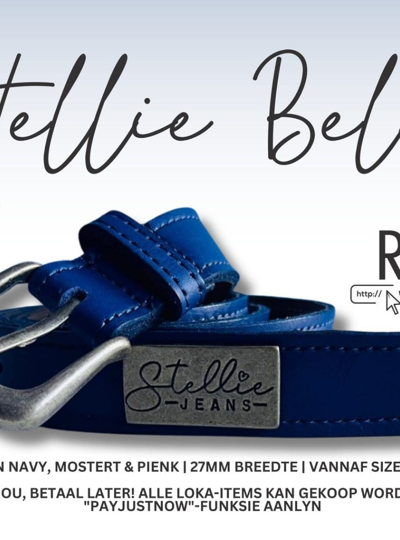 (2de Asem) Stellie Jeans belt -navy