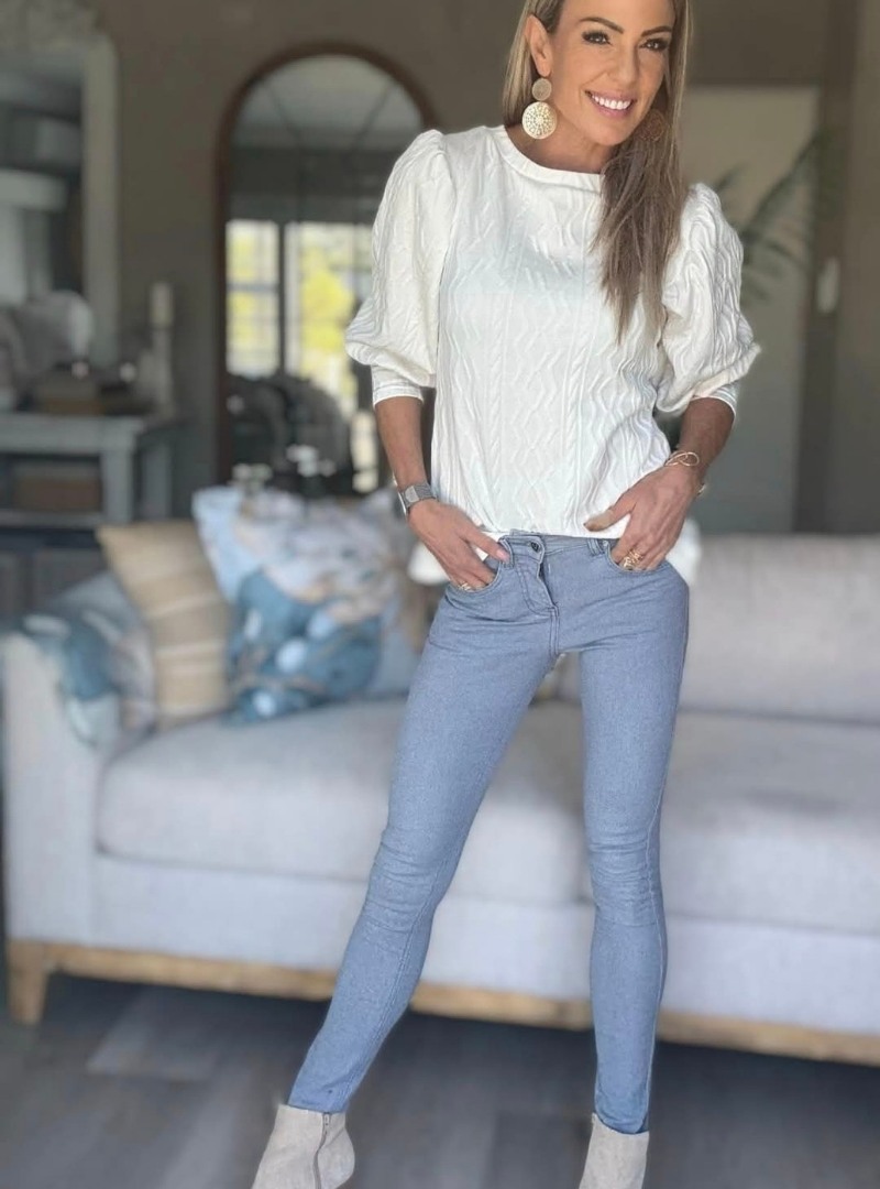 (2de Asem) Sky Blue Somer Staute Jean