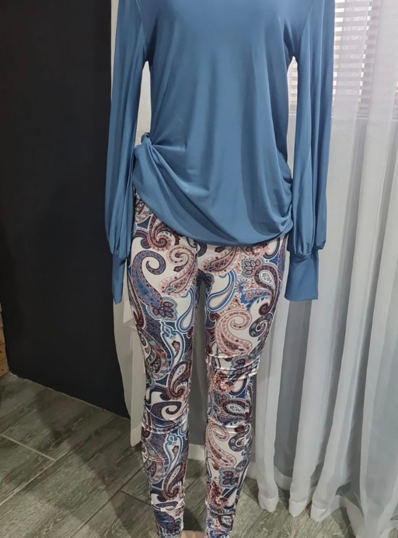(2de Asem) Paisley leggings