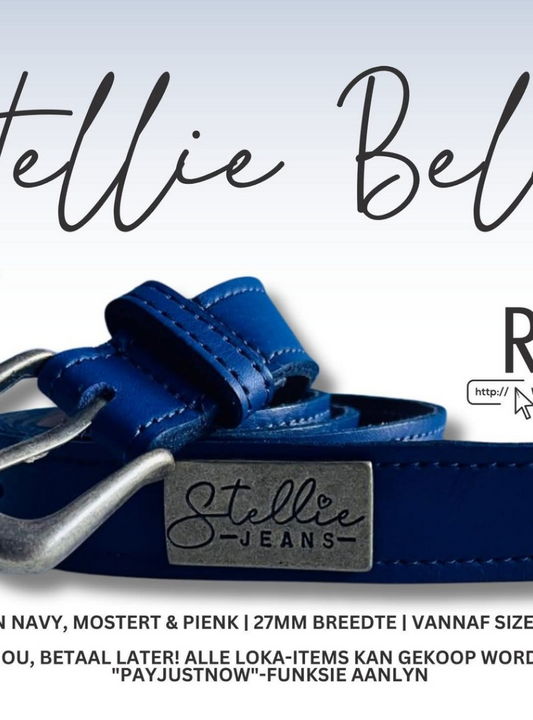 (2de Asem) Stellie Jeans belt -navy