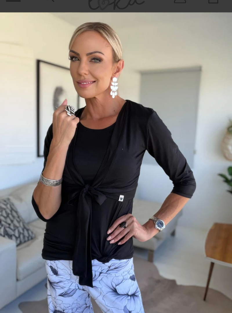 Adira Langmou Bolero (Swart)