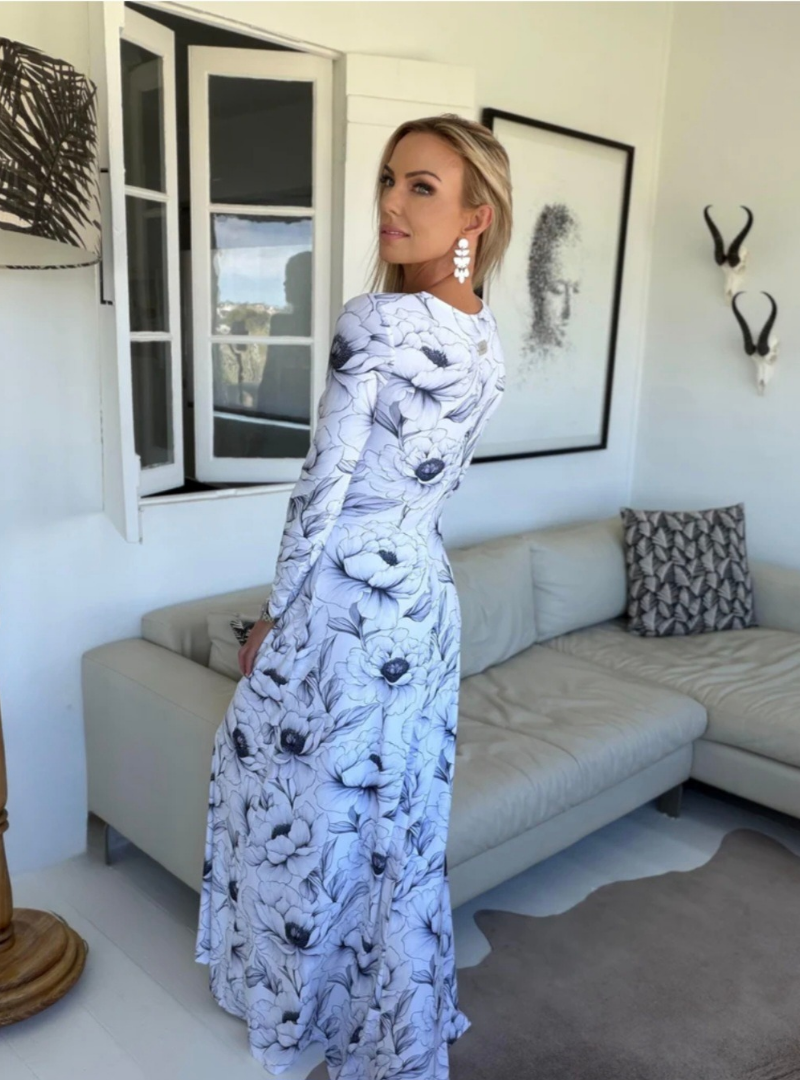 Adira Langmou Knoop Rok (Printed)