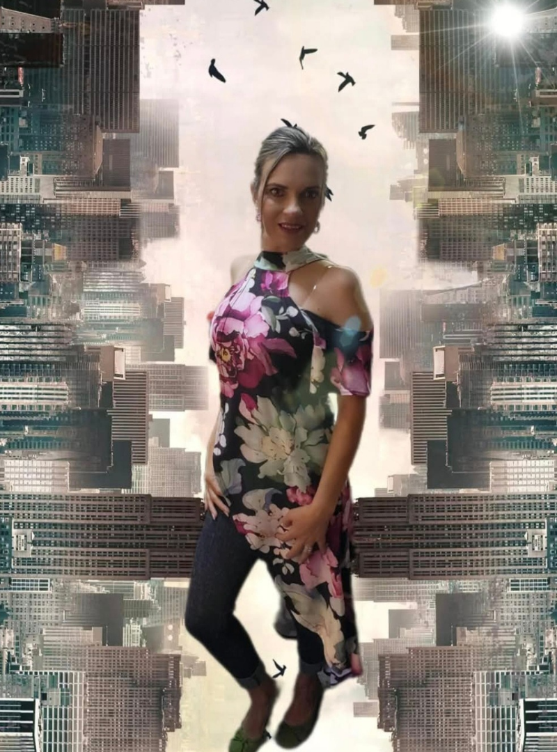 (2de Asem) Nicolette top met moutjie (Swart agtergrond)
