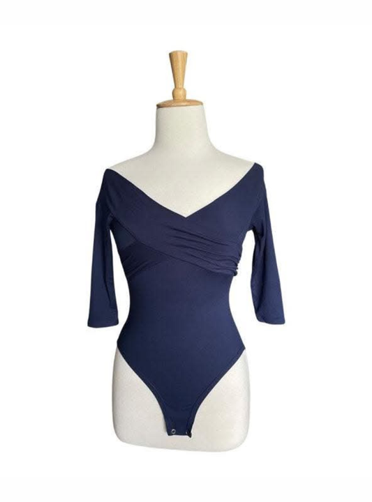 Bodysuit met knippies (Navy)