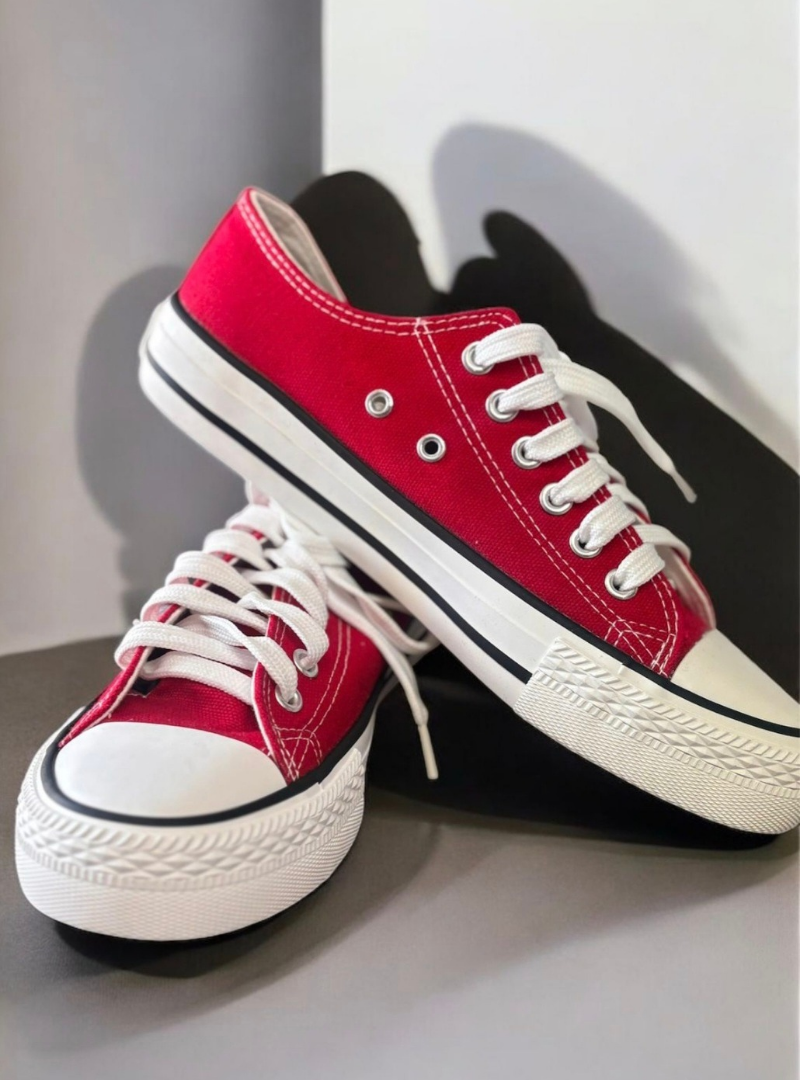 Staute Sneakers (Rooi)