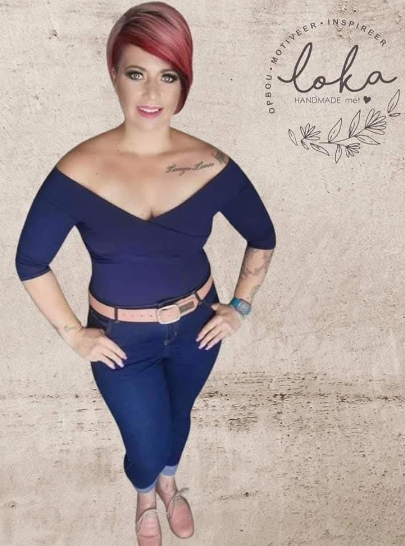 Bodysuit met knippies (Navy)