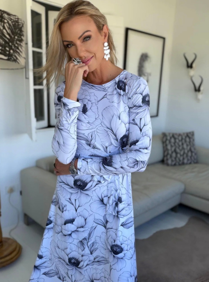 Adira Langmou Knoop Rok (Printed)