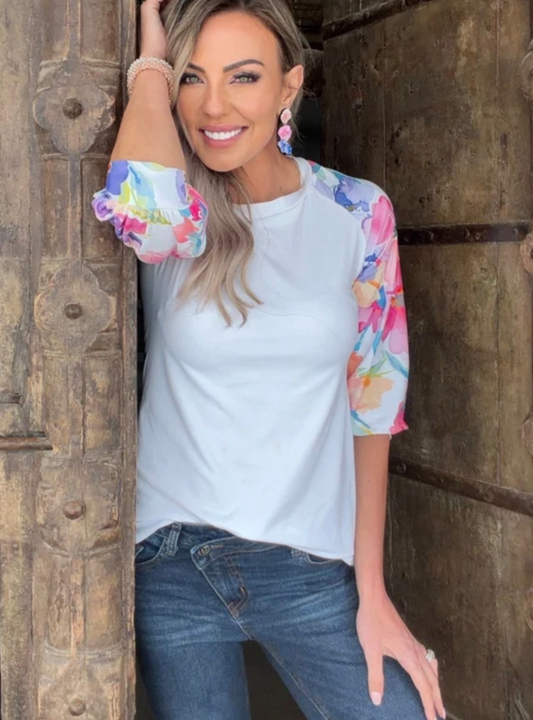 Lirielle Bernadine Top (driekwart mou)