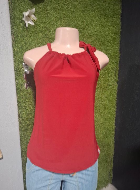 (2de Asem) Drawstring toppie (Brick)