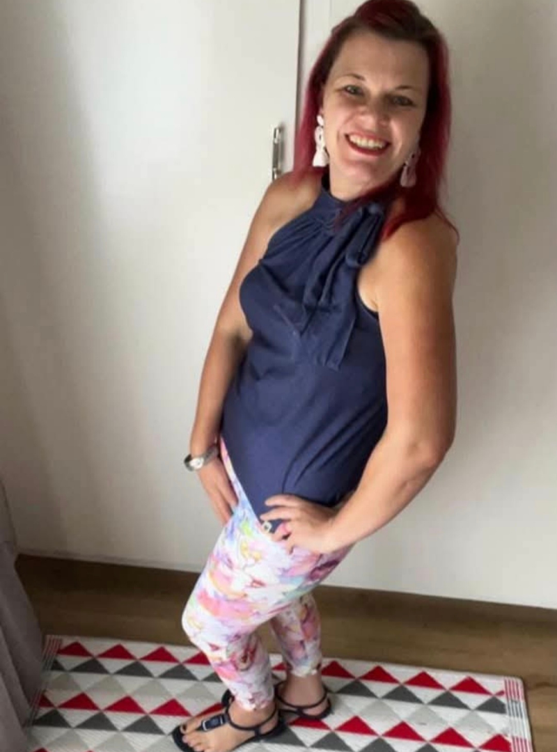 (2de Asem) Denim Diva Nammie Top