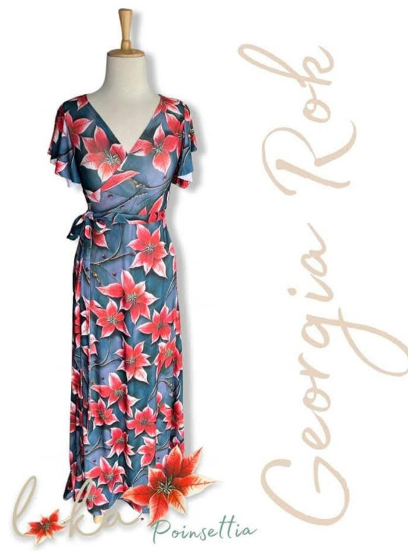 (2de Asem) Poinsettia Georgia wrap rok