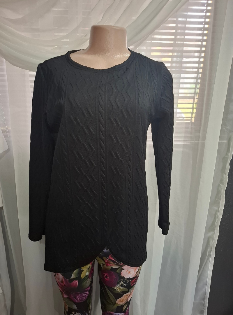 (2de Asem) Swart Savannah Top