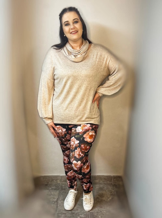 (2de Asem) Anrika Top (Tan)